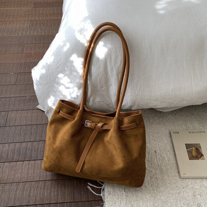Weiche Wildleder-Tote Tasche