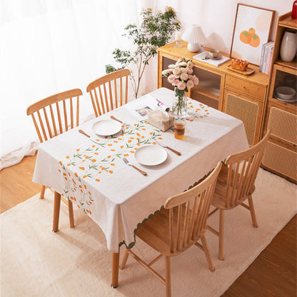 Blumensticktischdecke