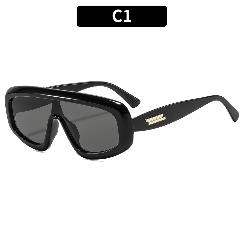 Futuristische Retro Schild Sonnenbrille