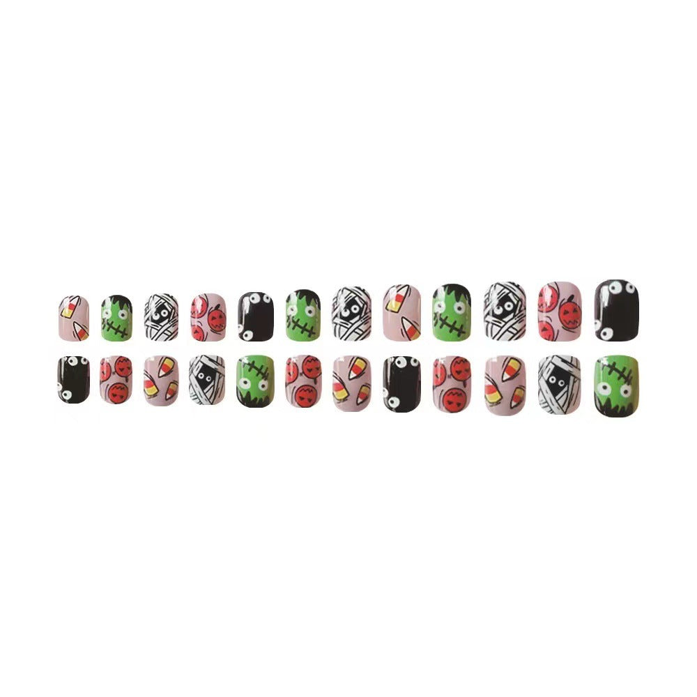 Halloween Kunstnagelset mit kreativen 3D-Motiven Brehn