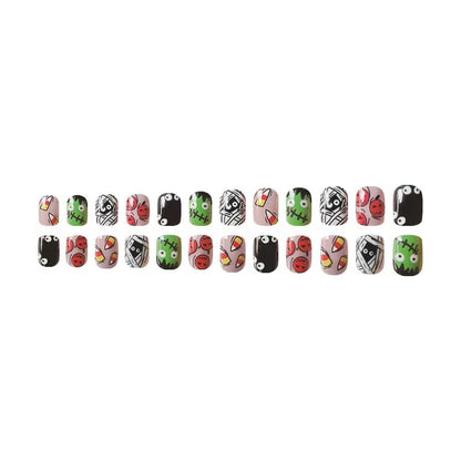 Halloween Kunstnagelset mit kreativen 3D-Motiven Brehn