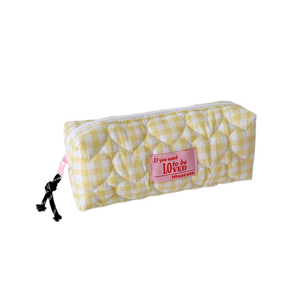 Gepatchtes Gingham Stiftetui Brehn