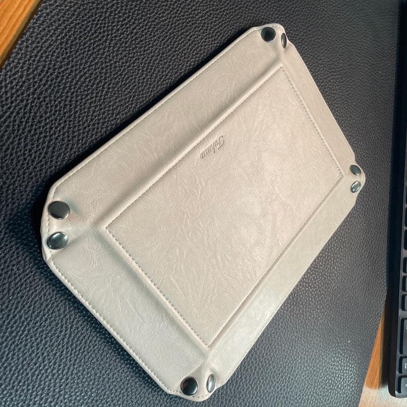 Stylische Leder Organizer Tray Brehn