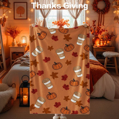 Thanksgiving-Themen Kuscheldecke