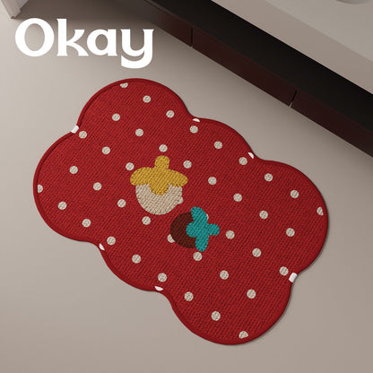 Cloud-shaped Woven Decorative Area Rug