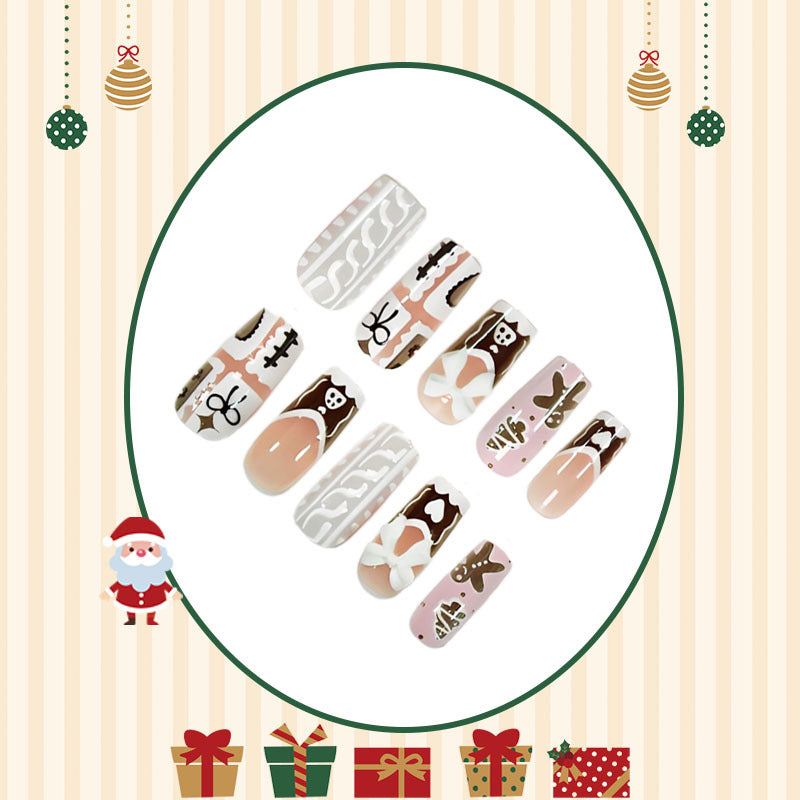 Kunstnagelset mit weihnachtlichen Motiven Brehn