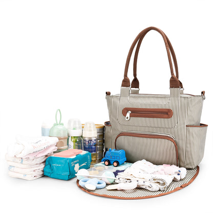 Stilvolle Wickeltasche-Set Brehn