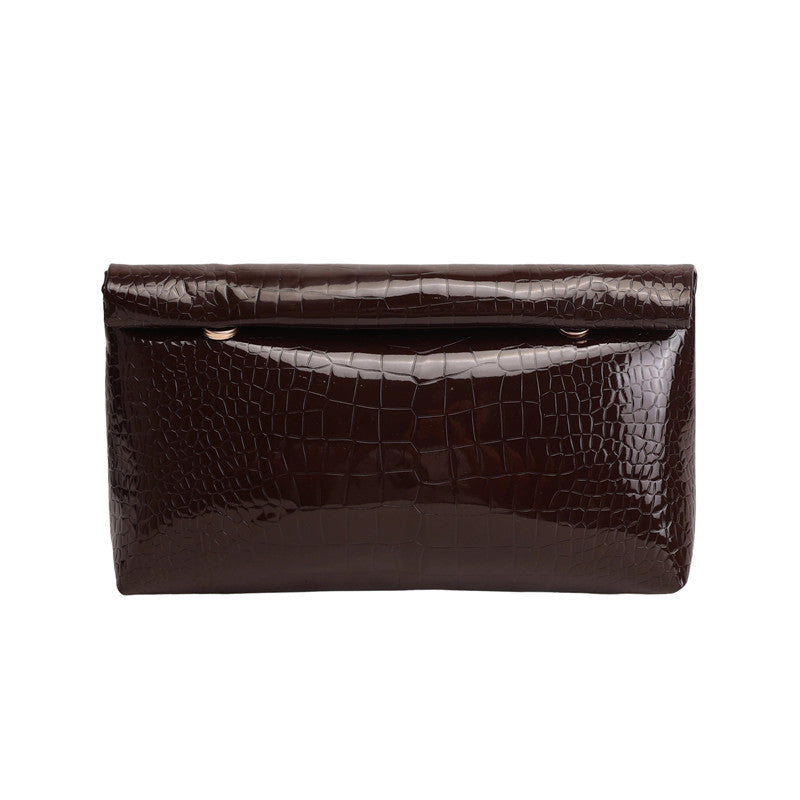 WoElegant Krokodil-Muster Clutch Tasche Brehn