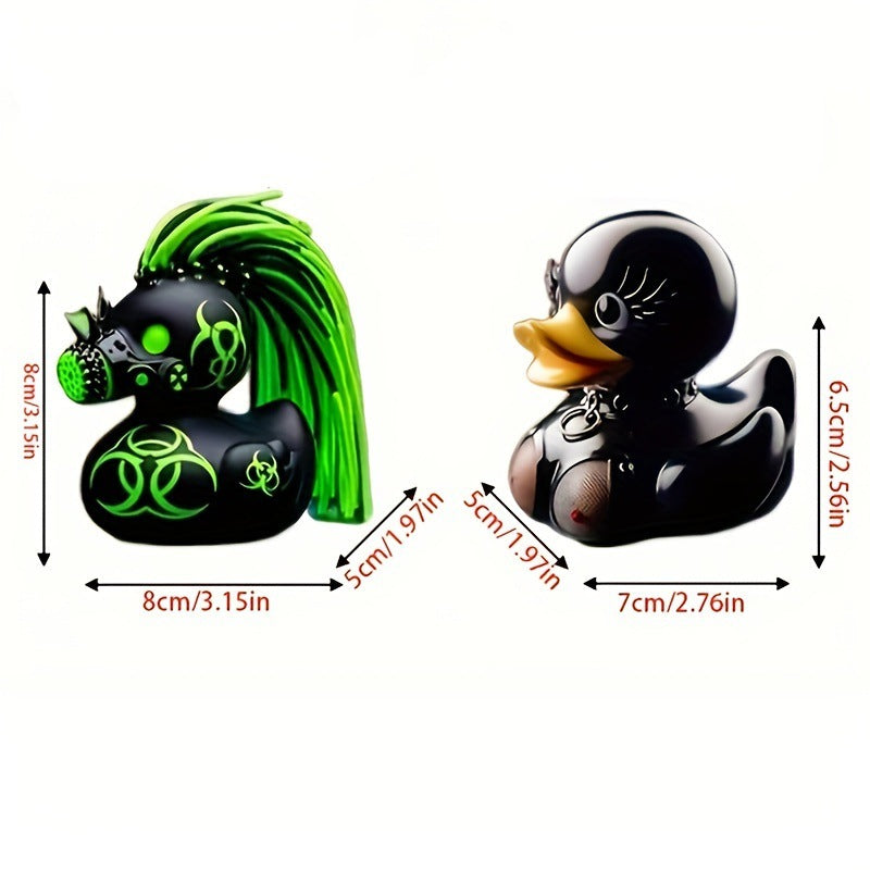 Deko Gummiente mit Mohawk Brehn