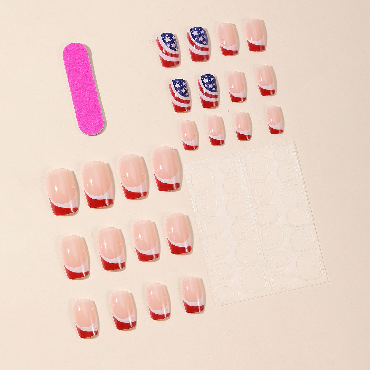 Patriotische Nagelkunstverlängerungen Brehn