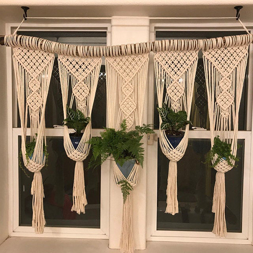 Elegante Makramee-Wandbehang mit komplizierten Details