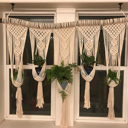 Elegante Makramee-Wandbehang mit komplizierten Details
