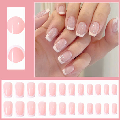 Elegantes French Tip Press-On Nagelset Brehn