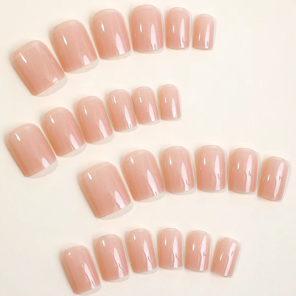 Natürlicher Look Press-On Nagelset