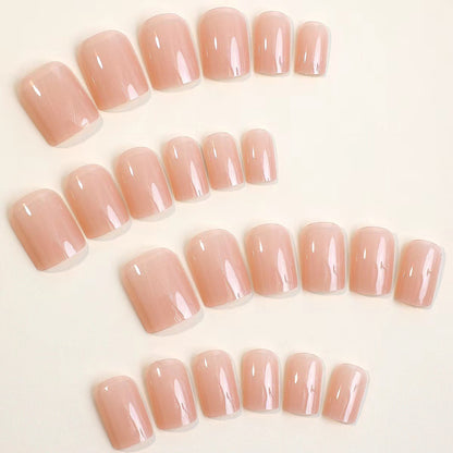 Natürlicher Look Press-On Nagelset