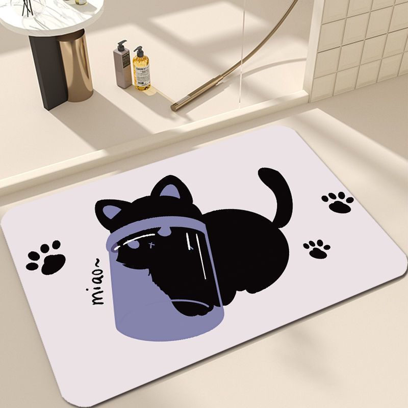 Süßes Katzen-Design Badezimmermatte Brehn