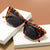 Damen trendige oversized Sonnenbrille mit innovativem transparentem Rahmen Brehn