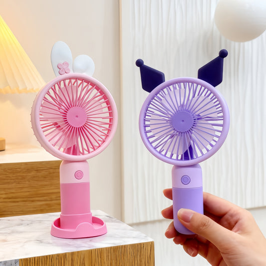 Damen tragbarer Handventilator mit süßem Hasenmotiv Brehn