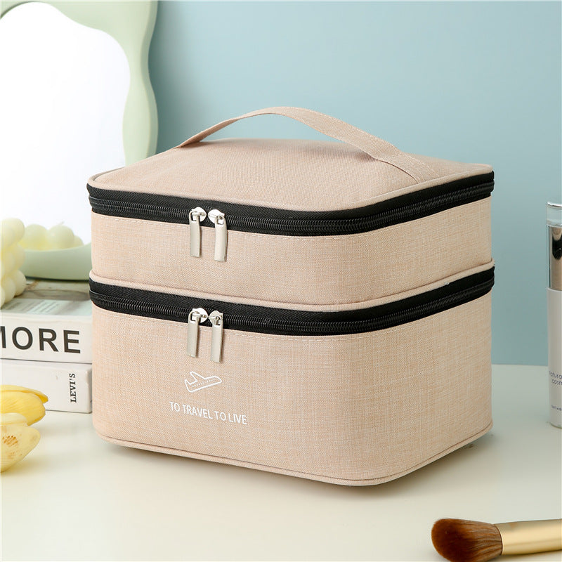 Dual-Layer Reise kosmetischeOrganizer Brehn