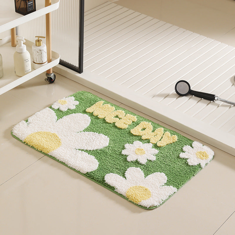 Blumeninspirierten dekorativen Badteppich Brehn