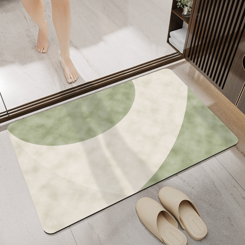 Stylische abstrakte Badematte Brehn