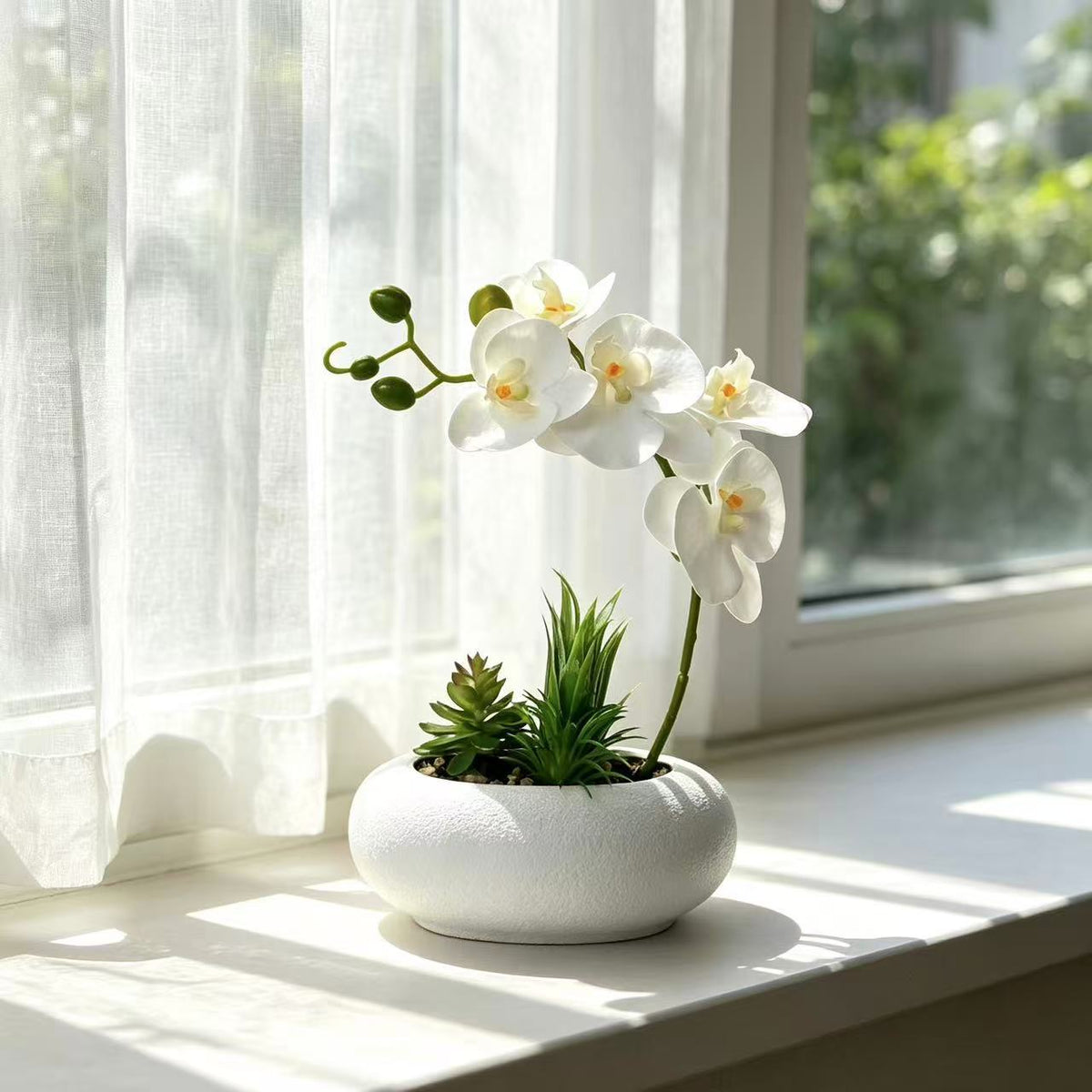 Eleganter Orchideen- und Sukkulentenpflanzer