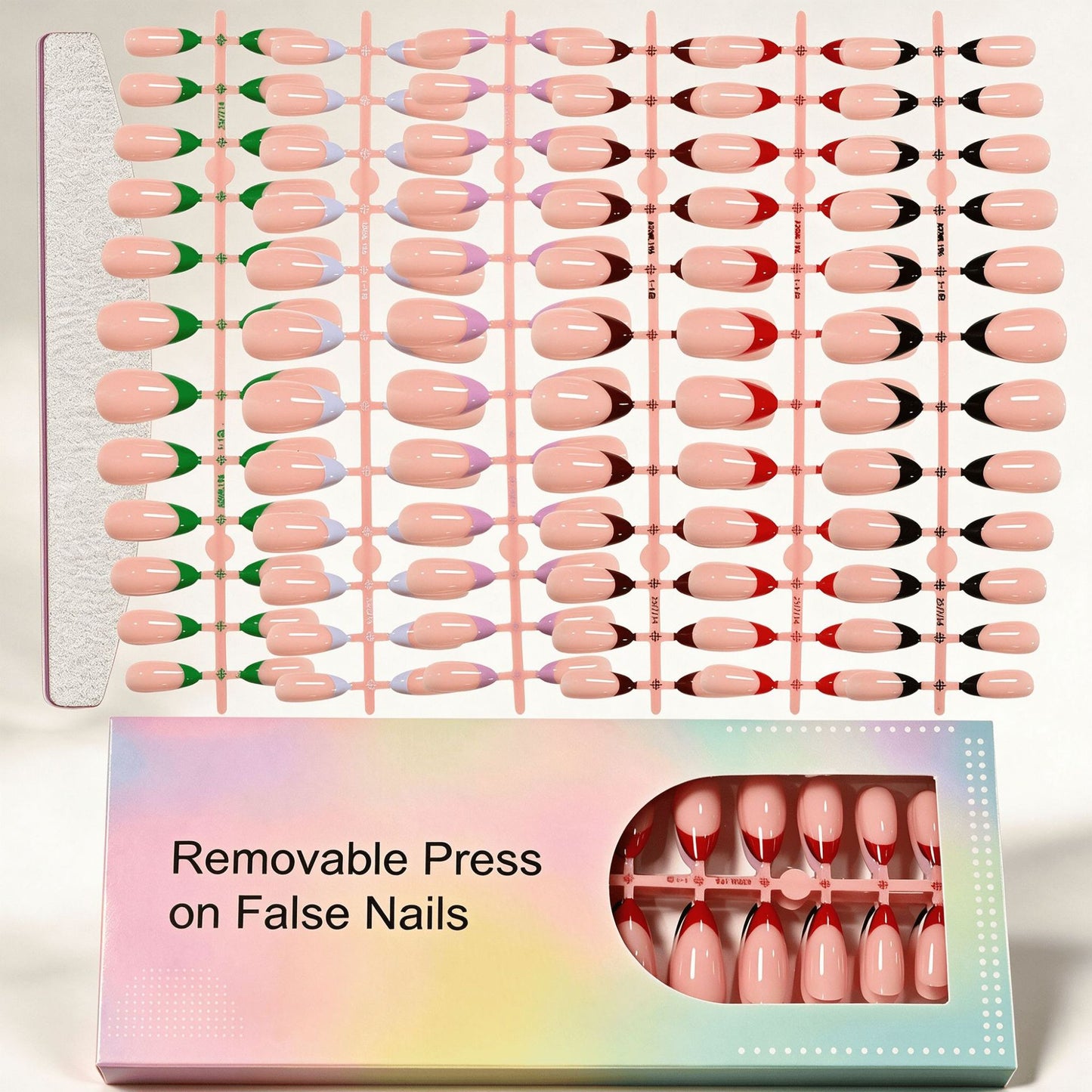 Premium Abnehmbares Press-On-Nagelset Brehn