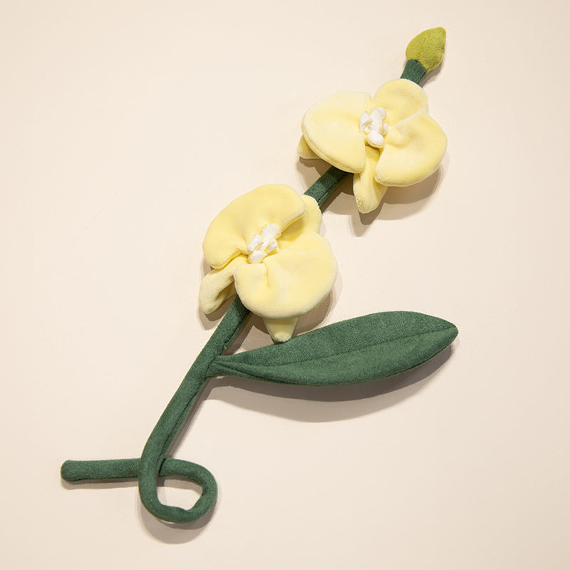 Plüsch Cordhosen Tulpe Katzenspielzeug mit flauschigem Pom-Bud & flexiblem Stiel Brehn
