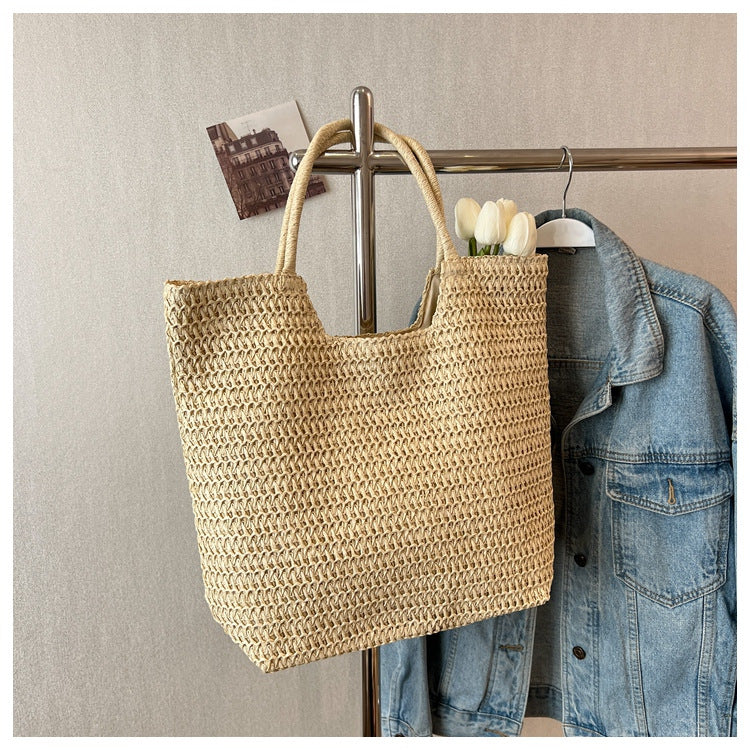 Handgefertigte ven Strohtasche Brehn