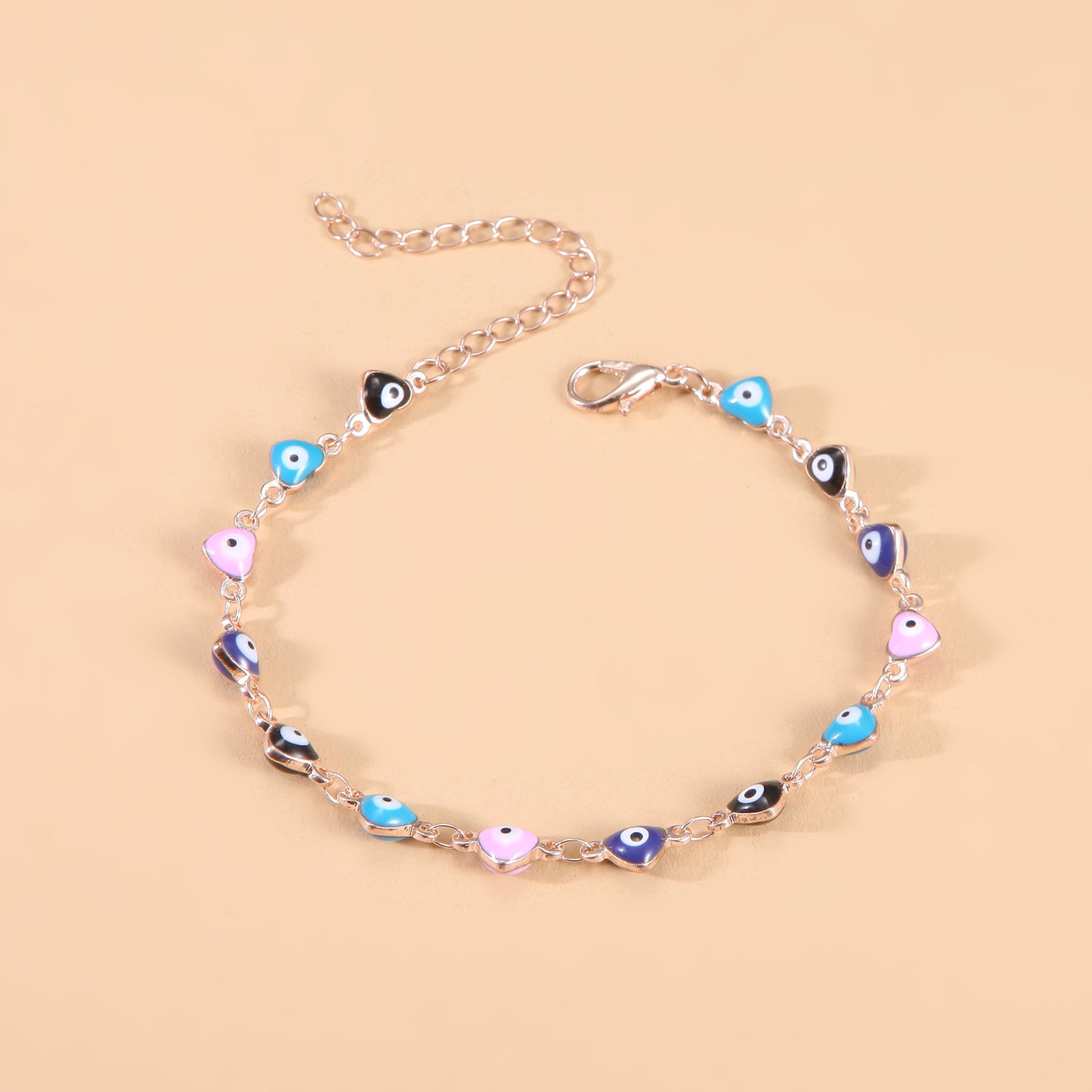 Farbige Böse-Augen-Charms-Anklet Brehn