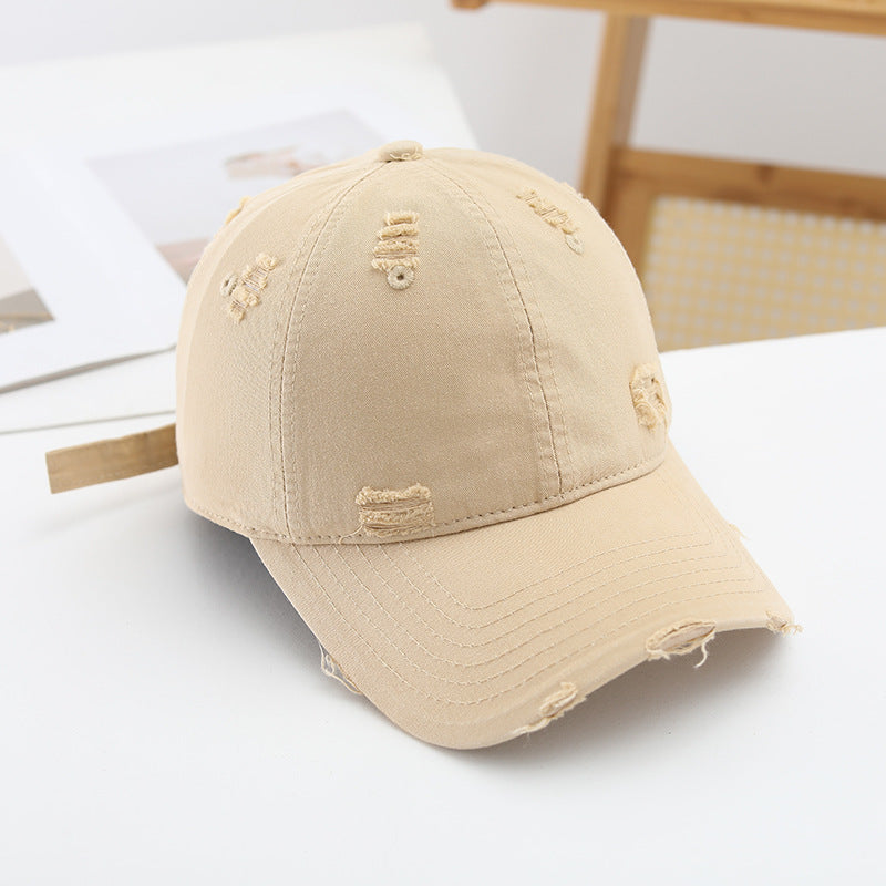 Damen lässige Destroyed-Basecap Brehn
