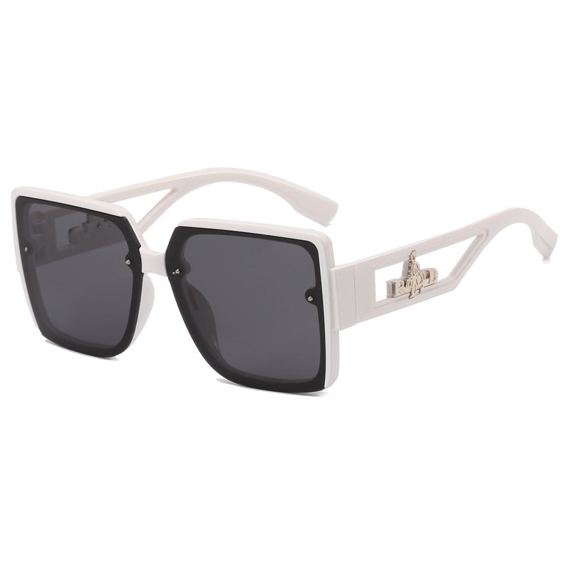 Damen quadratische Designer-Sonnenbrille mit eleganten Verzierungen Brehn