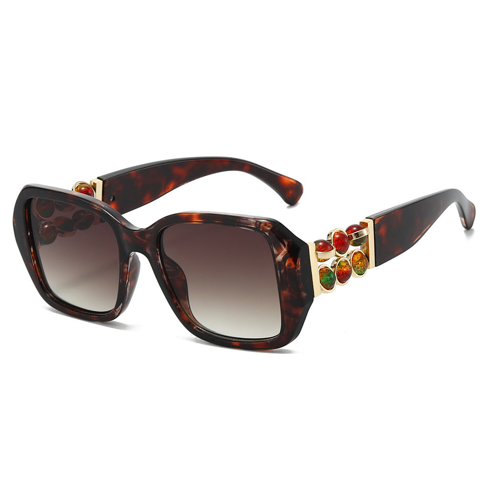 Dekorative Oversized Quadrat Sonnenbrille Brehn