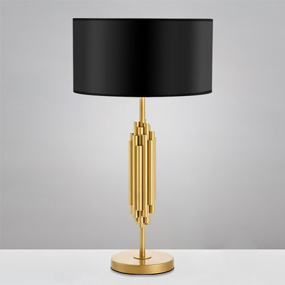 Skulpturale Gold Akzent Tischlampe