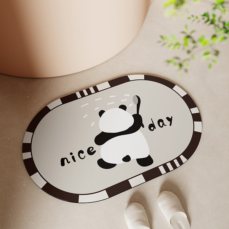 Niedlicher Panda-Motiv Badetmatte Brehn