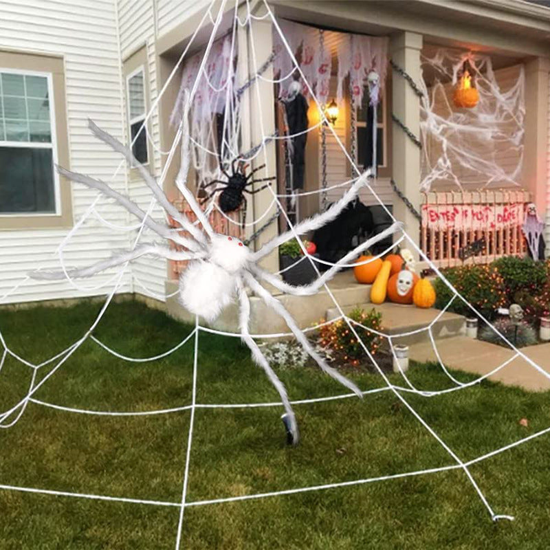 Dekorative Spinnenfigur mit LED-Beleuchtung