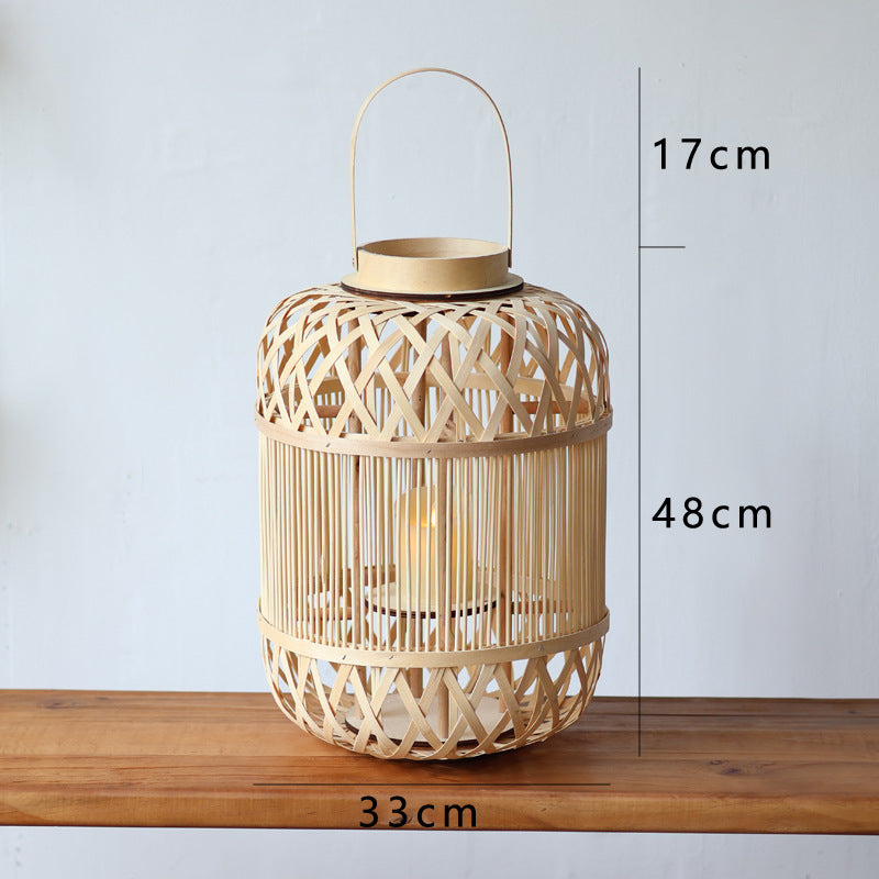 Stilvolle Rattan Laterne Brehn