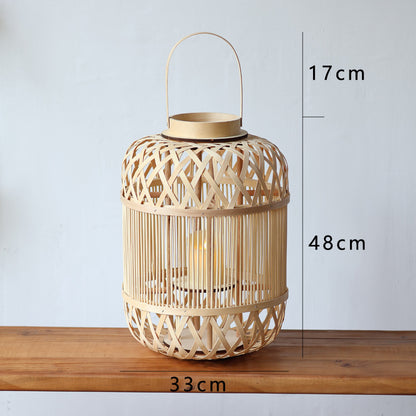 Stilvolle Rattan Laterne Brehn