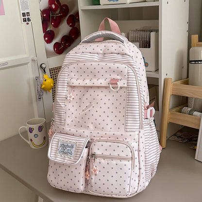 Stylische Multifunktionale Sternenprint Rucksack Brehn