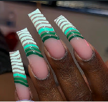 Künstlerische Stiletto Druck-On Nagelverlängerungen Brehn