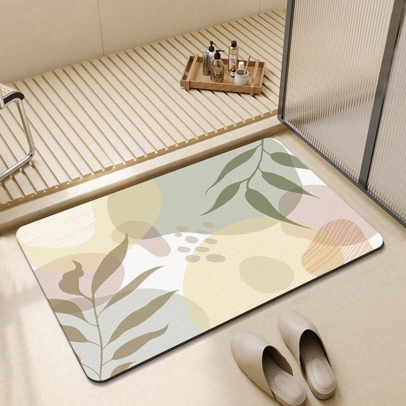 Abstract Floral Design Badmatte Brehn