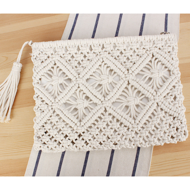 Makramee Clutch mit Filigranem Design Brehn
