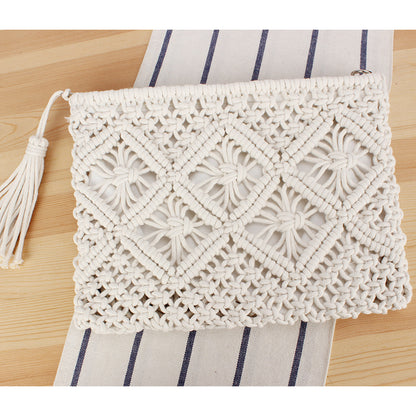 Makramee Clutch mit Filigranem Design Brehn