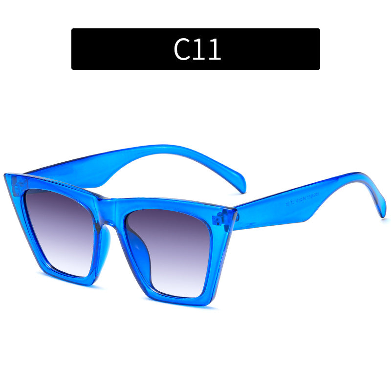 Einzigartige geometrische übergroße Sonnenbrille