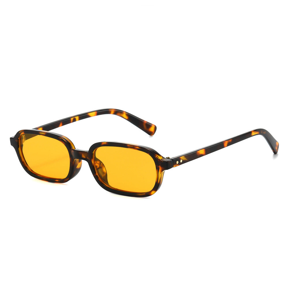 Schlanke Minimalistische Quadratische Sonnenbrille Brehn