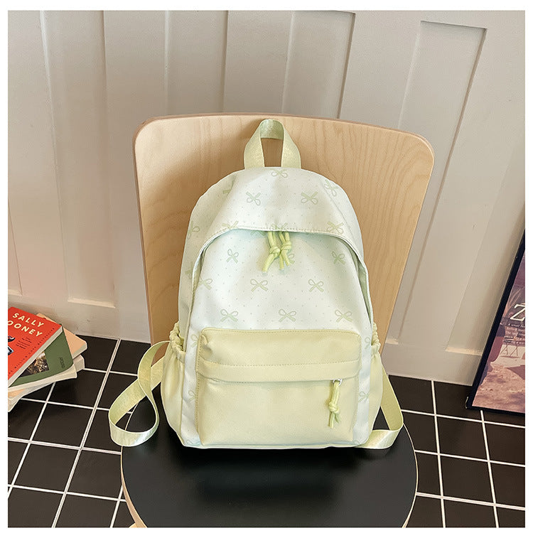 Niedlicher Alltagsrucksack mit Aufgestickten Schleifen Brehn