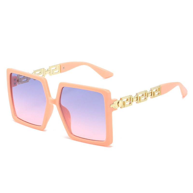Damen quadratische Sonnenbrille mit luxuriösen Akzenten Brehn