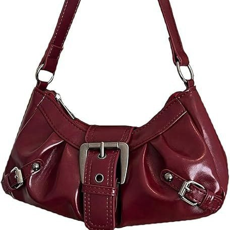 Schultertasche mit Trendigem Design und Dekorativem Schnallenverschluss Brehn
