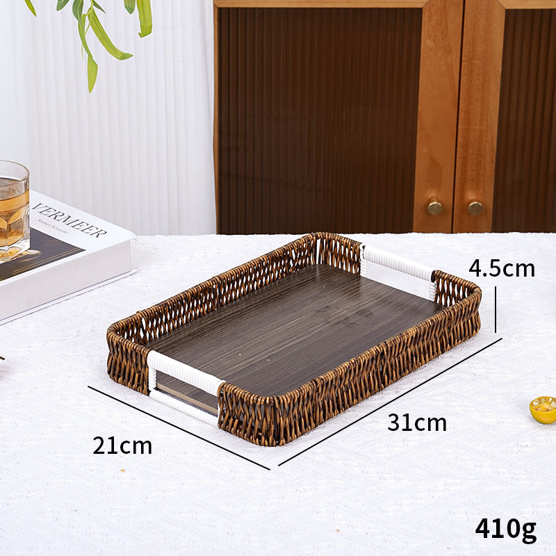 Stylische handgewebte Servierplatte Brehn