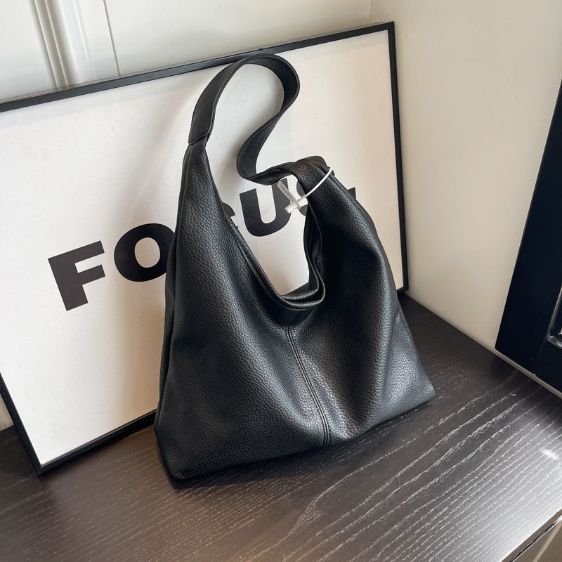 Texturierte Leder Hobo-Tasche Brehn